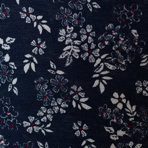 PAUL & SHARK Yachting Cotton Polo Shirt Blue with Floral Design, 2XL, Big & Tall - Picture 8 of 8